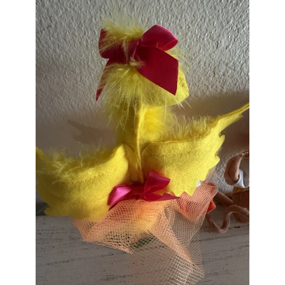 Annalee Yellow Dancing Duck Fluffy Tutu Ballerina Plush Toy 6 Inch